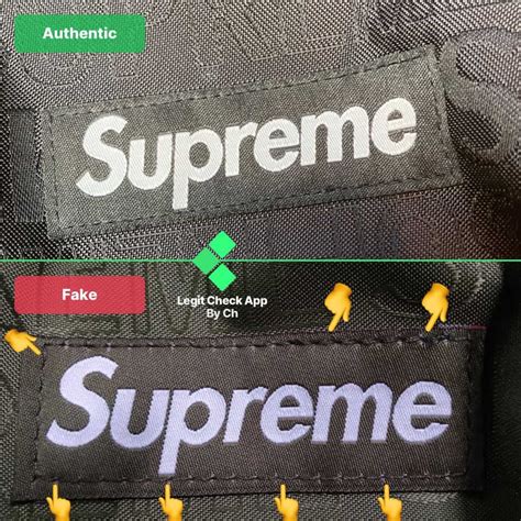 fake education supreme shoulder bag|real vs false supreme shoes.